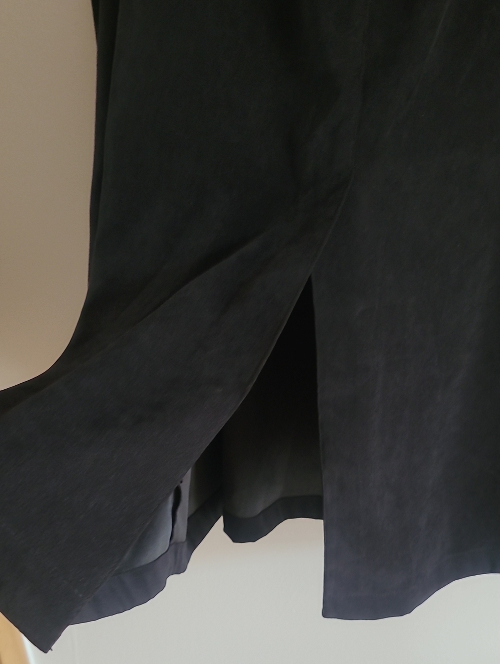 Denim & Co Midnight Black Lightweight Velour Midi Maxi Skirt Wmn Plus 3X Modest - Picture 8 of 10